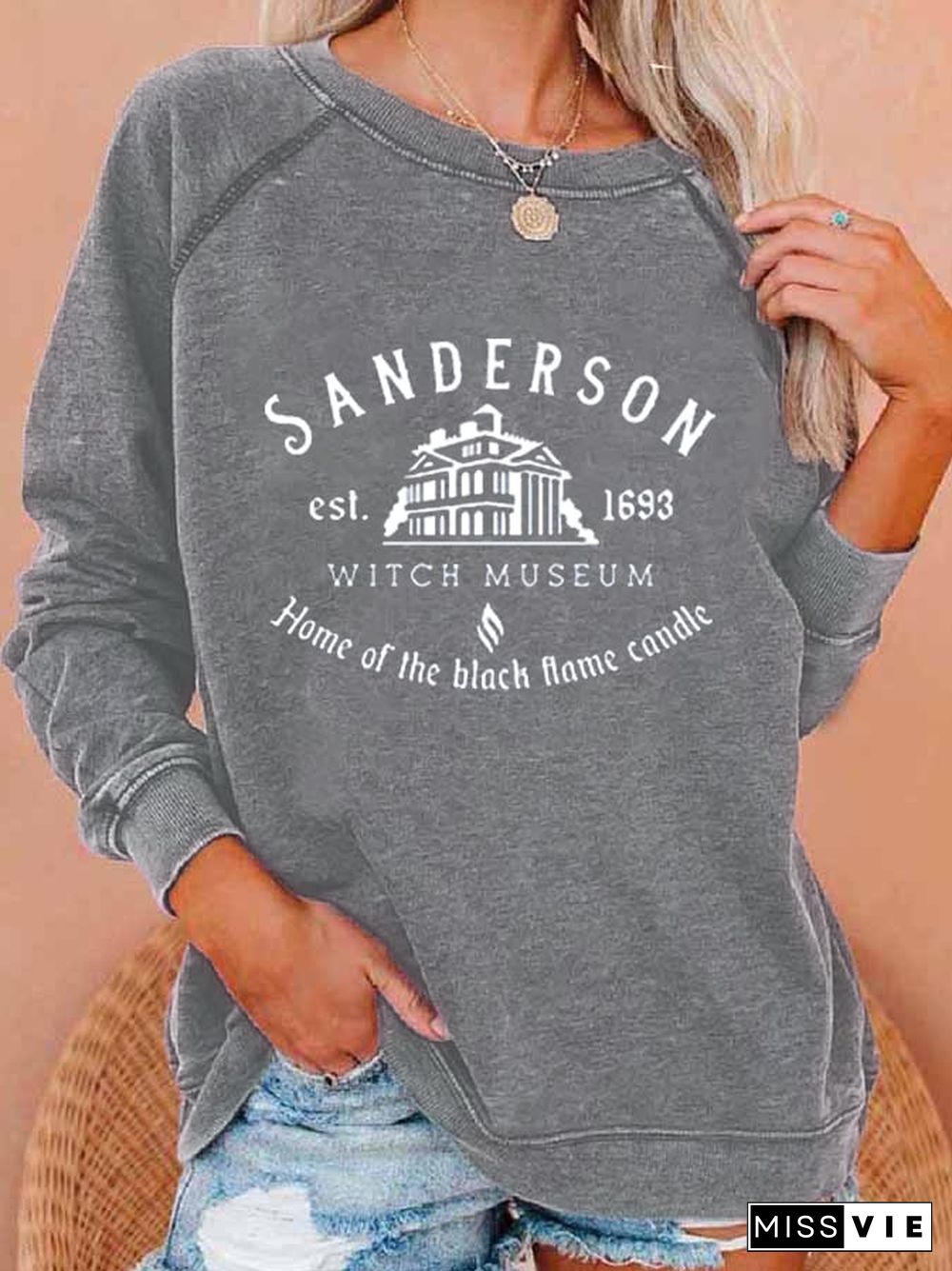 Fashion Print Long Sleeve Sweatshirt