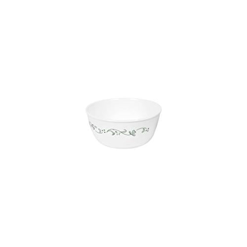 Corelle Country Cottage 28 oz Round Soup Bowl， Green and White