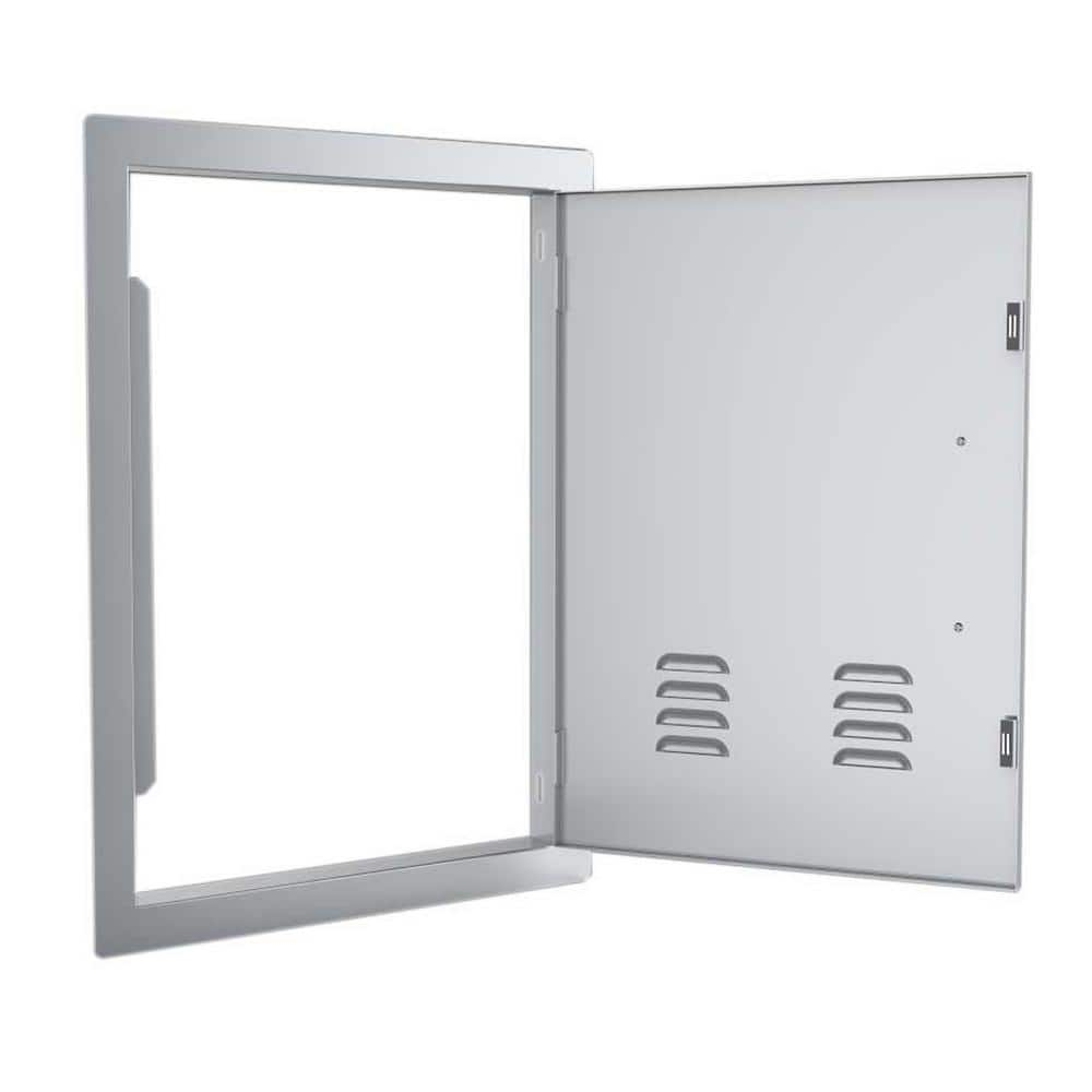 Sunstone Classic Series 17 in. x 24 in. 304 Stainless Steel Vertical Access Door with Vents A-DV1724