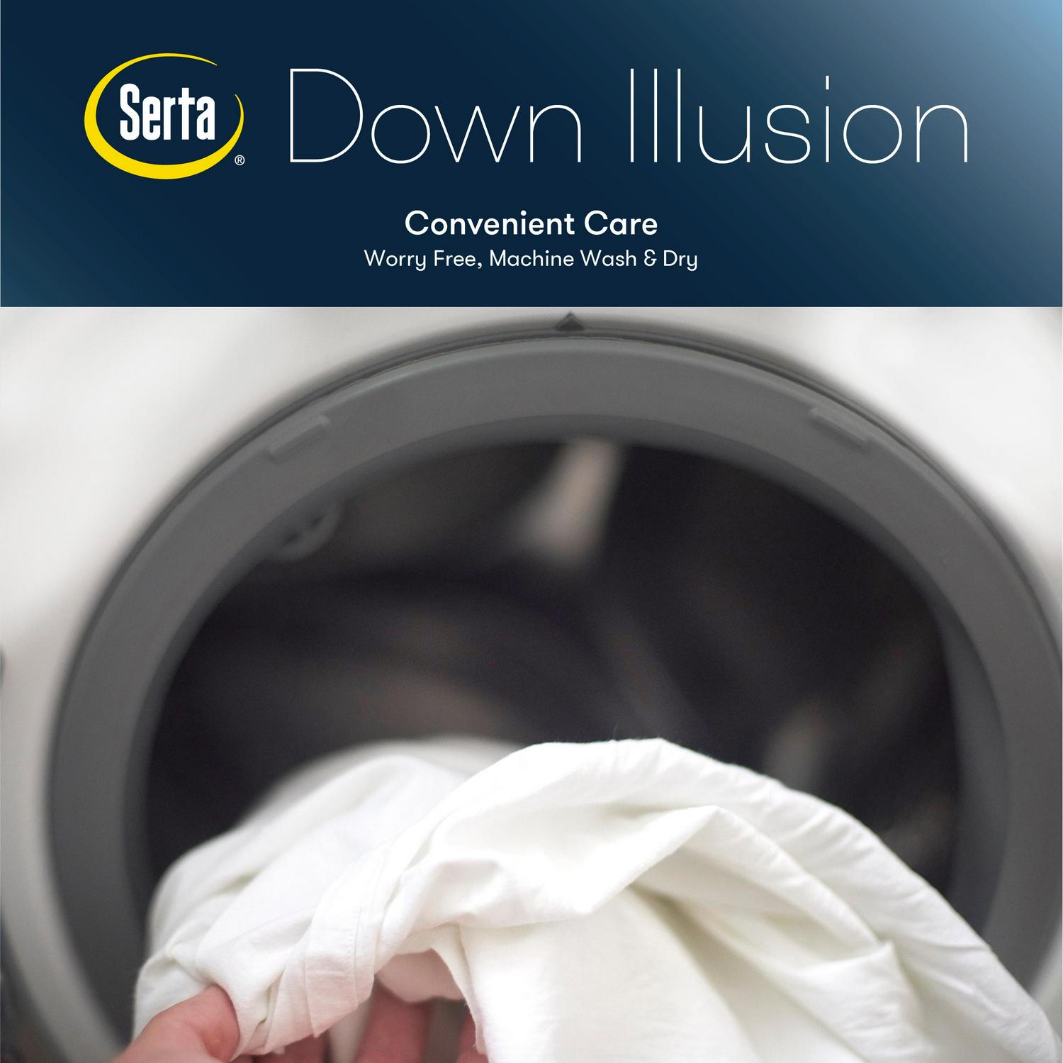 Serta Down Illusion Alternative All Season Comforter Full