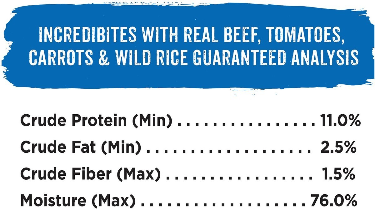 Purina Beneful IncrediBites With Beef， Tomatoes， Carrots and Wild Rice Canned Dog Food