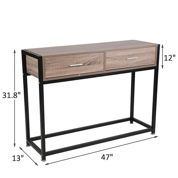 Console Entryway Sofa Coffee Tables with Drawers. - 47