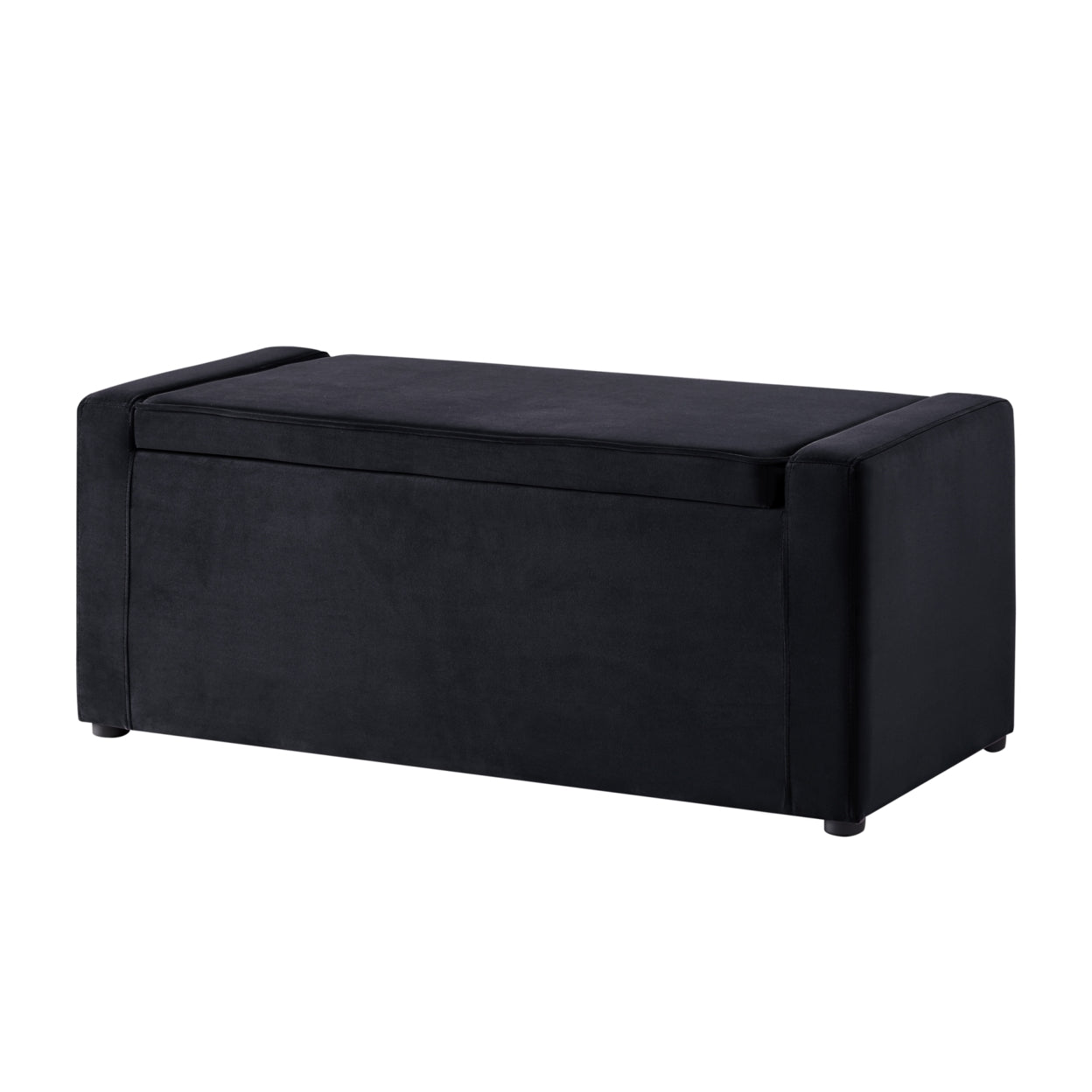 Carson Velvet Storage Bench-Shoe Storage-Upholstered-Living Room, Entryway, Bedroom-Inspired Home