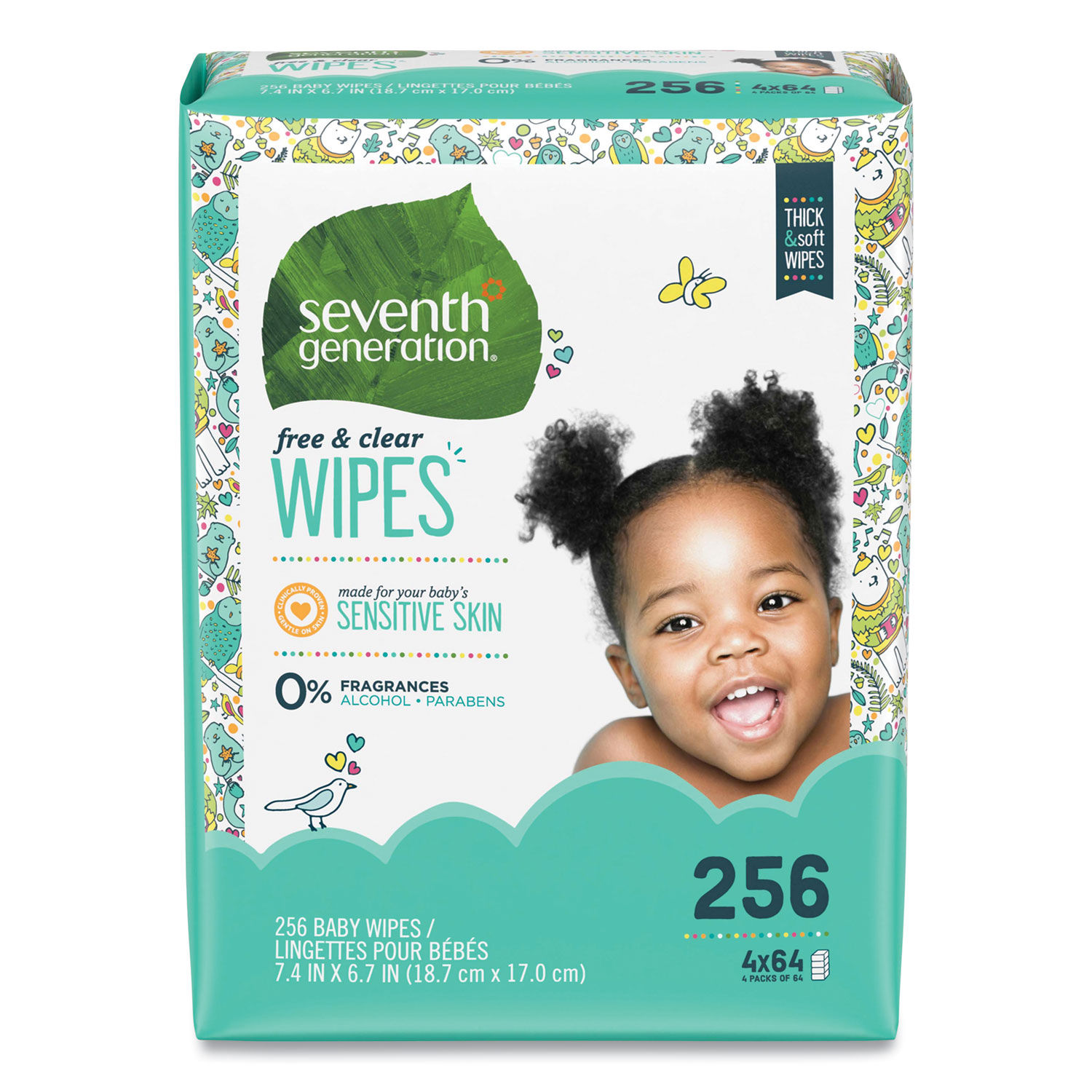 Free and Clear Baby Wipes by Seventh Generationandreg; SEV34219