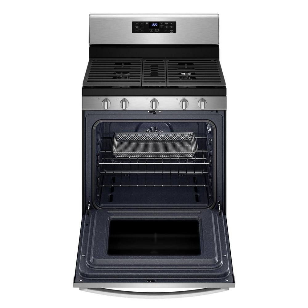 Whirlpool 5 cu. ft. Gas Range with Air Fry Oven in Stainless Steel WFG535S0LS