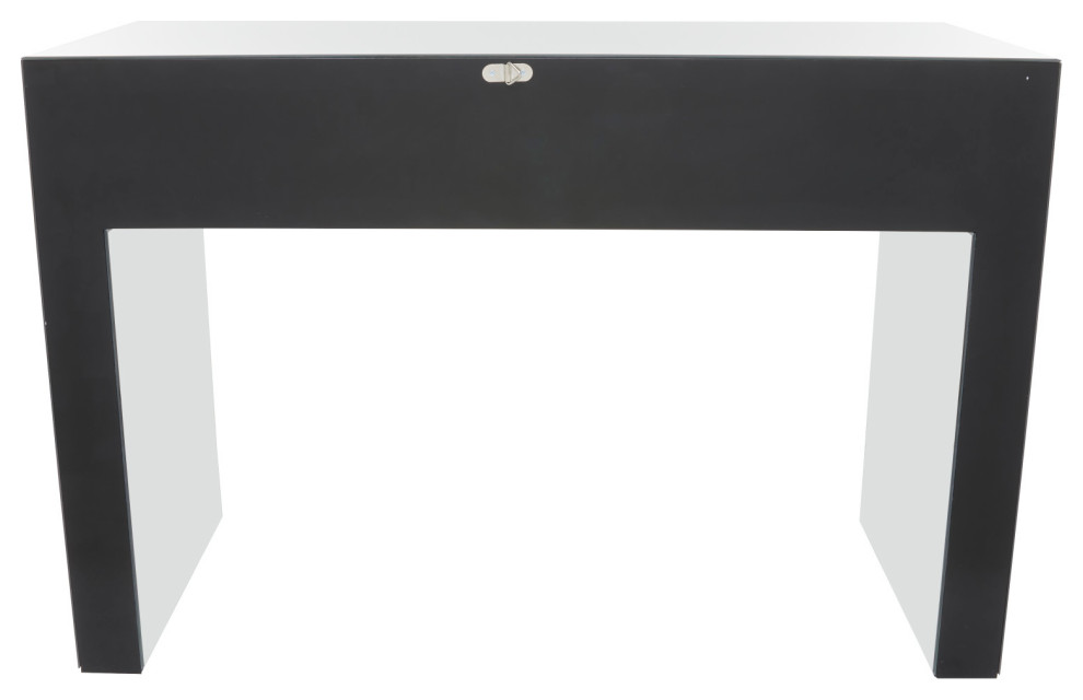 Glam Silver Wood Console Table 560598   Contemporary   Console Tables   by Brimfield  ampMay  Houzz