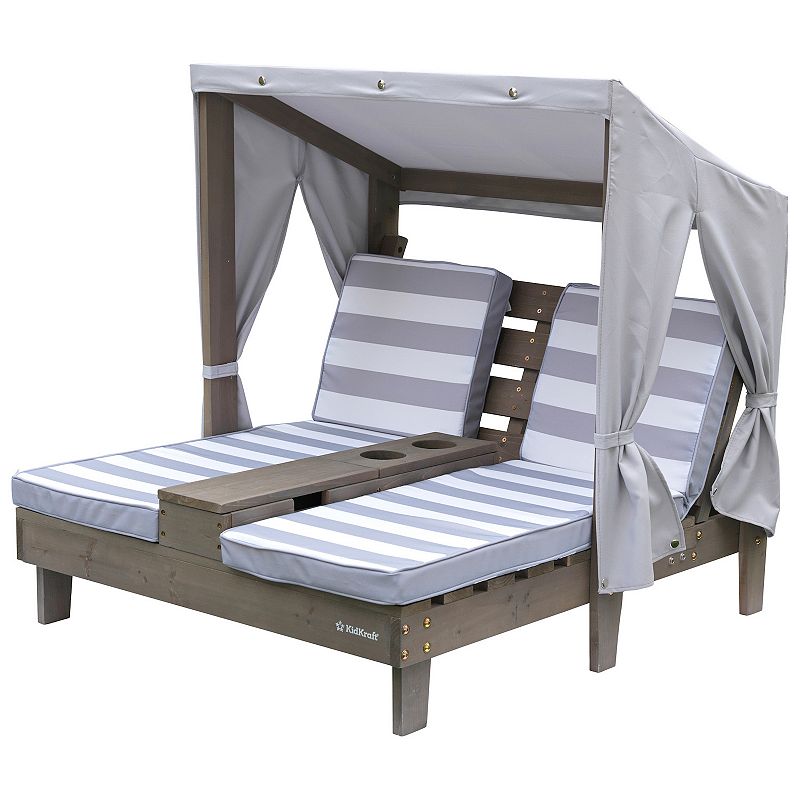 KidKraft Double Chaise Lounge with Cup Holders