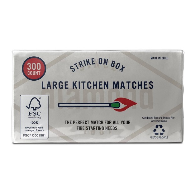 Diamond Strike On Box Matches 300ct