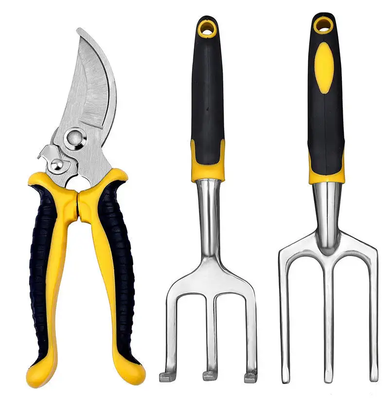 New Arrival 6 Pieces Garden Tool Kits with Non Slip Rubber Grip and pruning tools