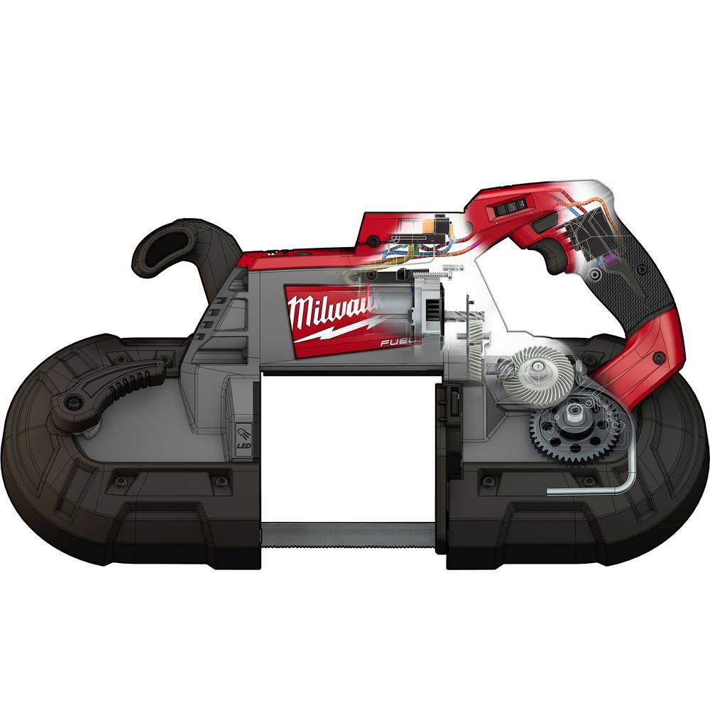 MW M18 FUEL 18-V Lithium-Ion Brushless Cordless Deep Cut Band Saw with 12 in. Hammer DrillDriver 2729-20-2904-20