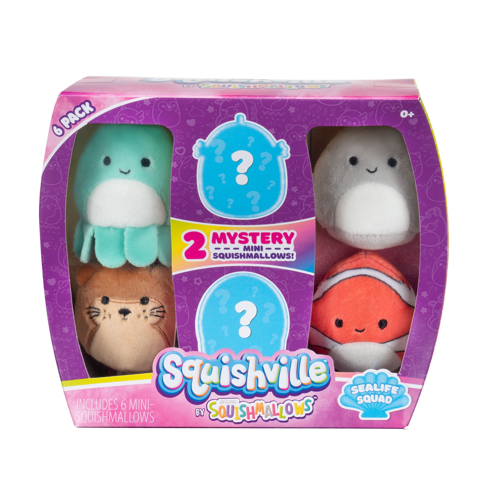 Squishville Mini Squishmallows 6-Pack Sealife Squad