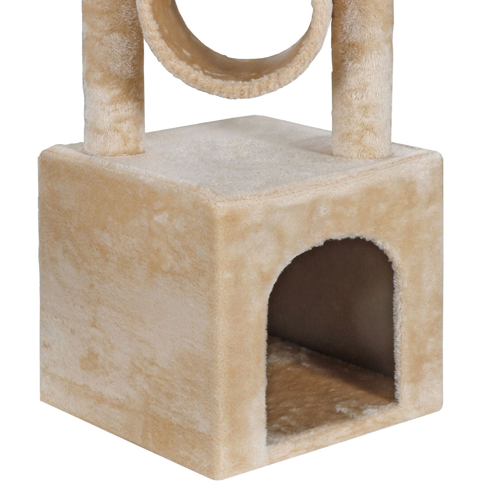 ZENY 36-in Cat Tree and Condo Scratching Post Tower， Beige