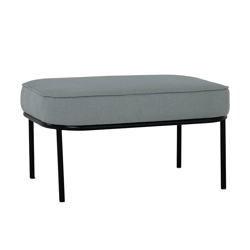 TRAX Oval Footstool 80cm - Pale Silver