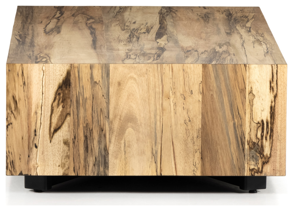 Hudson Rectangle Coffee Table  Spalted   Industrial   Coffee Tables   by Four Hands  Houzz