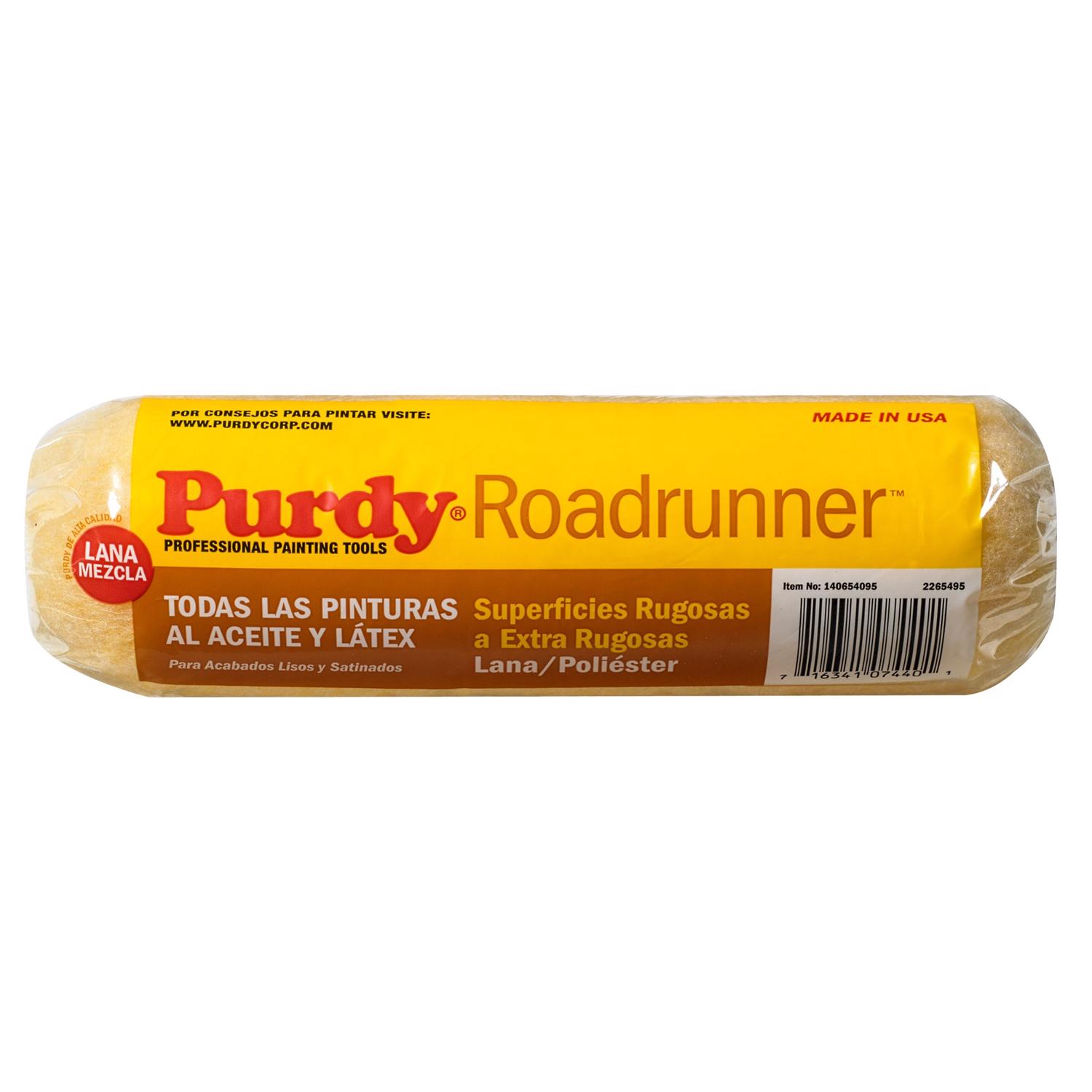 Purdy Roadrunner Polyester 9 in. W X 1 in. Regular Paint Roller Cover 1 pk