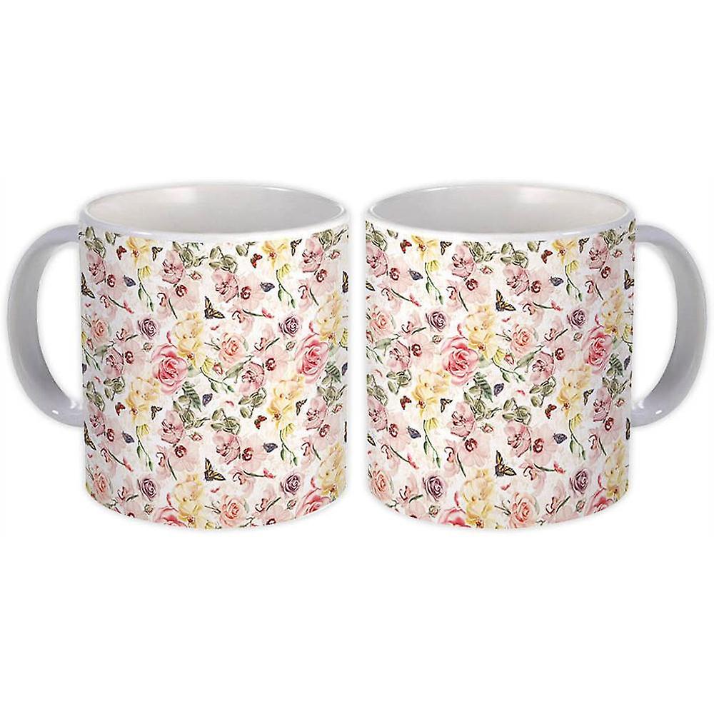 Gift Mug: Pastel Watercolor Flowers Orchids