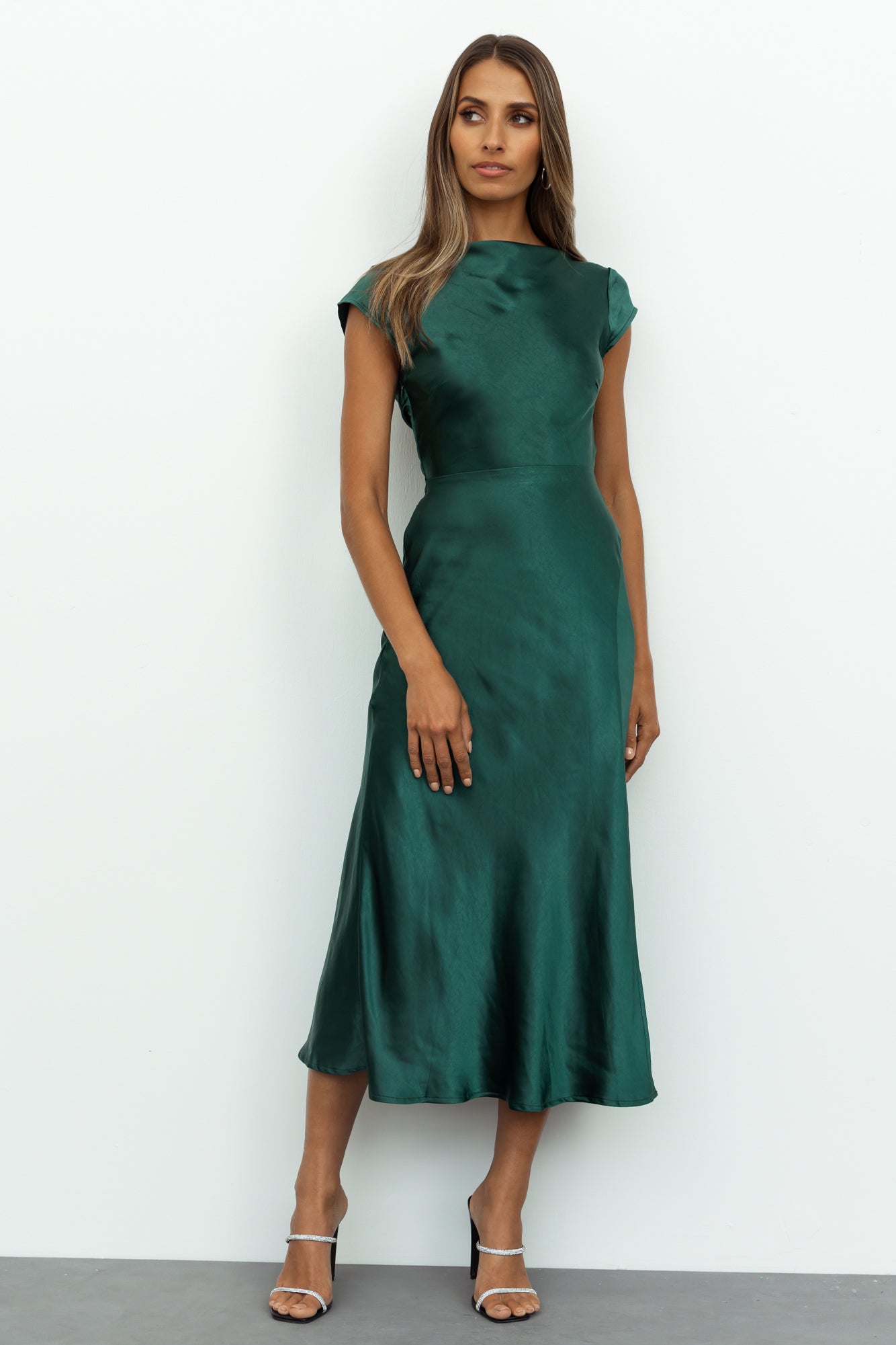 Get In Formation Midi Dress Jade