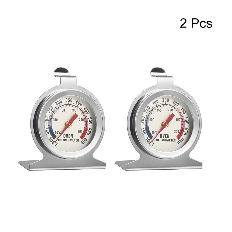 Oven Thermometer 100-600F Stainless Steel Instant Read Temperature Gauge 2pcs