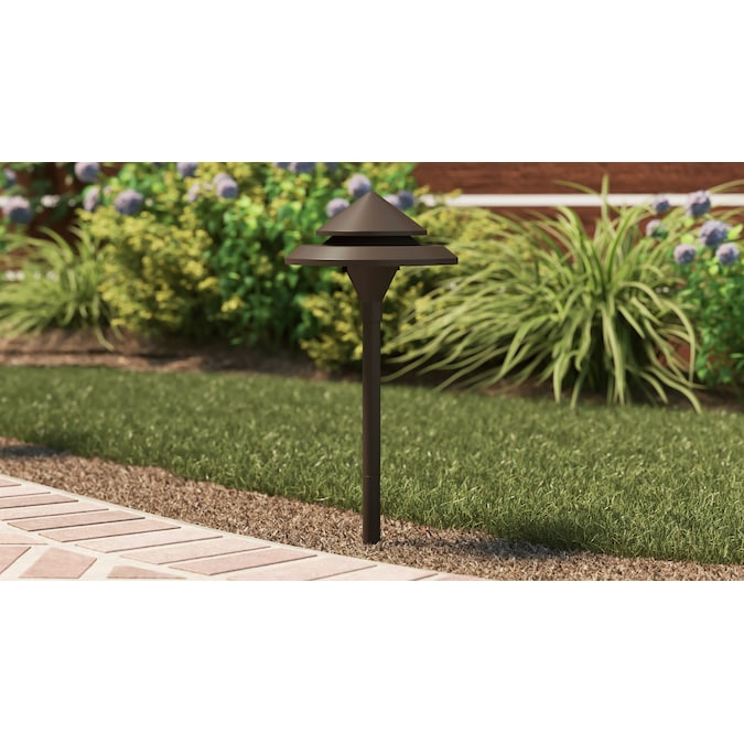 Kichler 200-Lumen 3-Watt Olde Bronze Low Voltage Hardwired LED Outdoor Path Light