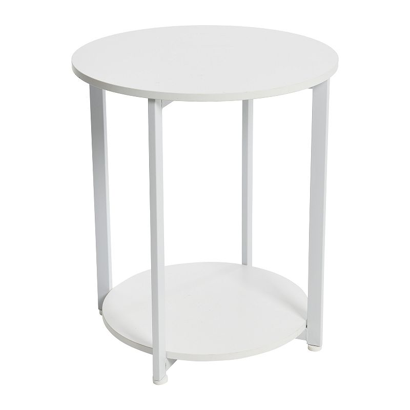 Household Essentials 2-Tier Round End Table