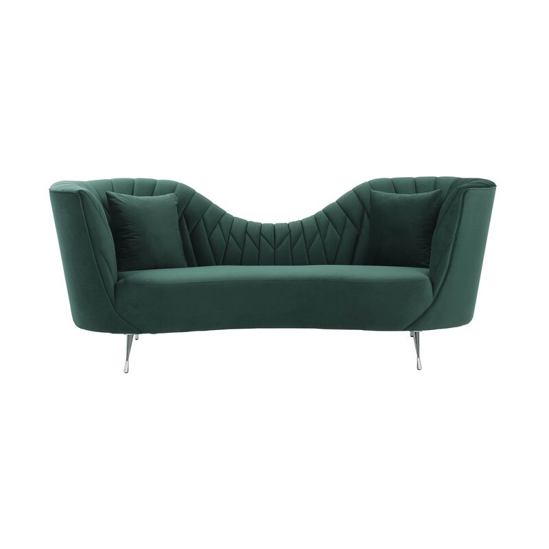 Eva Velvet Upholstered Sofa