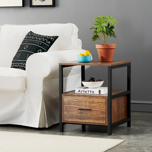 VECELO Square Side Tables /Sofa Tables/End Table/Nightstand