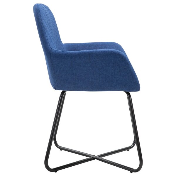 Dining Chairs 2 pcs Blue Fabric