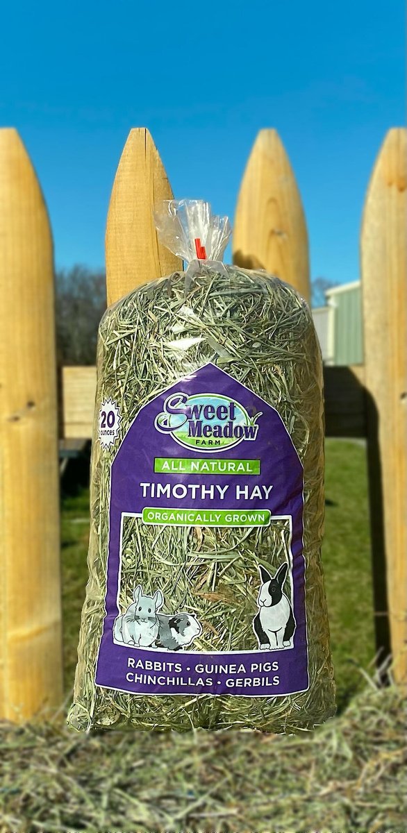 Sweet Meadow Farm Timothy Hay Organic Small Pet Food， 20-oz bag