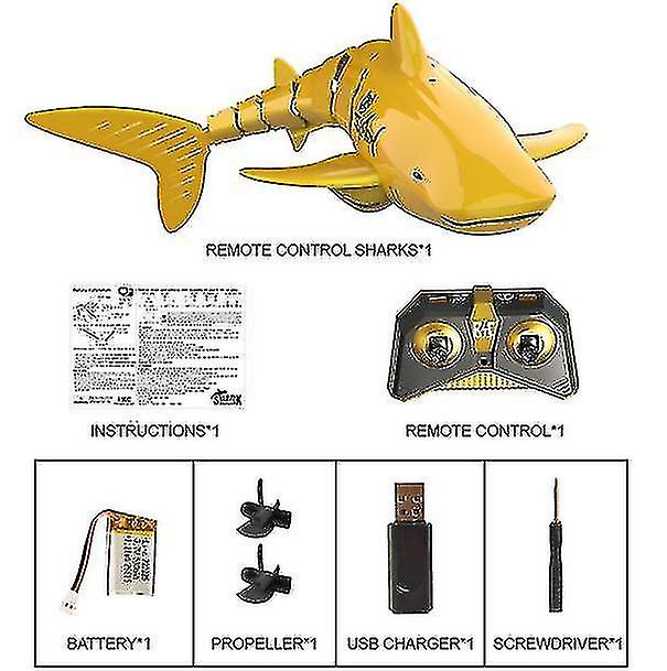 2.4g Rc Shark Wireless Simulationremote Control Flexible Shark Toy Underwater Toy