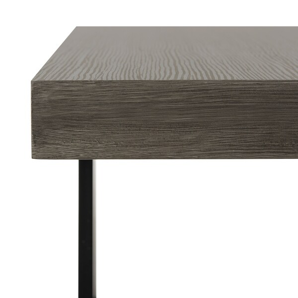 SAFAVIEH Mid-Century Modern Amalya Dark Grey / Black Coffee Table - 31.5