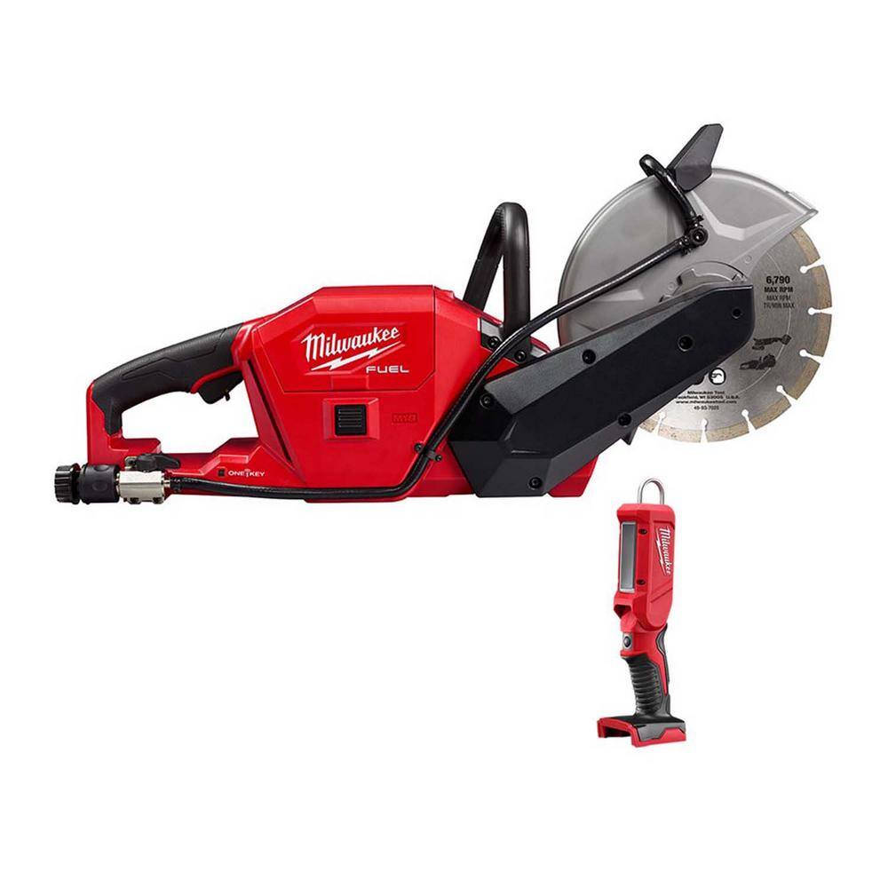 MW M18 FUEL ONE-KEY 18-Volt Lithium-Ion Brushless 9 in. Cordless Cut Off Saw with LED Stick Light 2786-20-2352-20