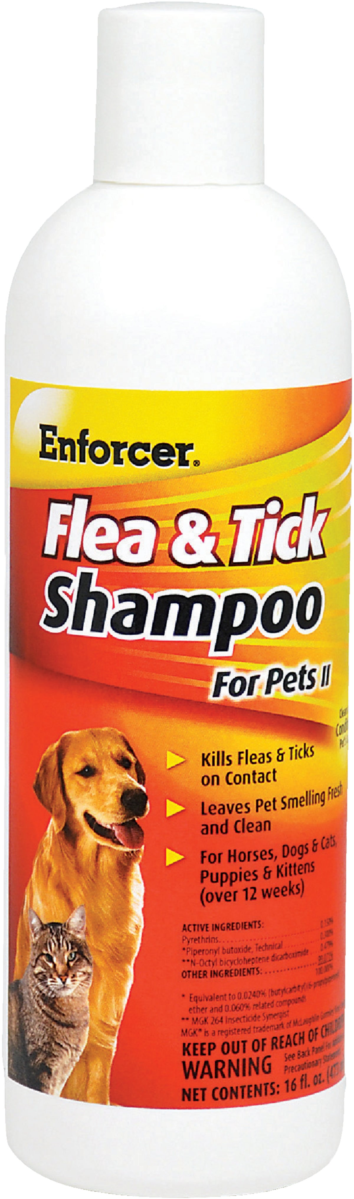 Enforcer Fleaamp Tick Pet Shampoo 16 Oz.