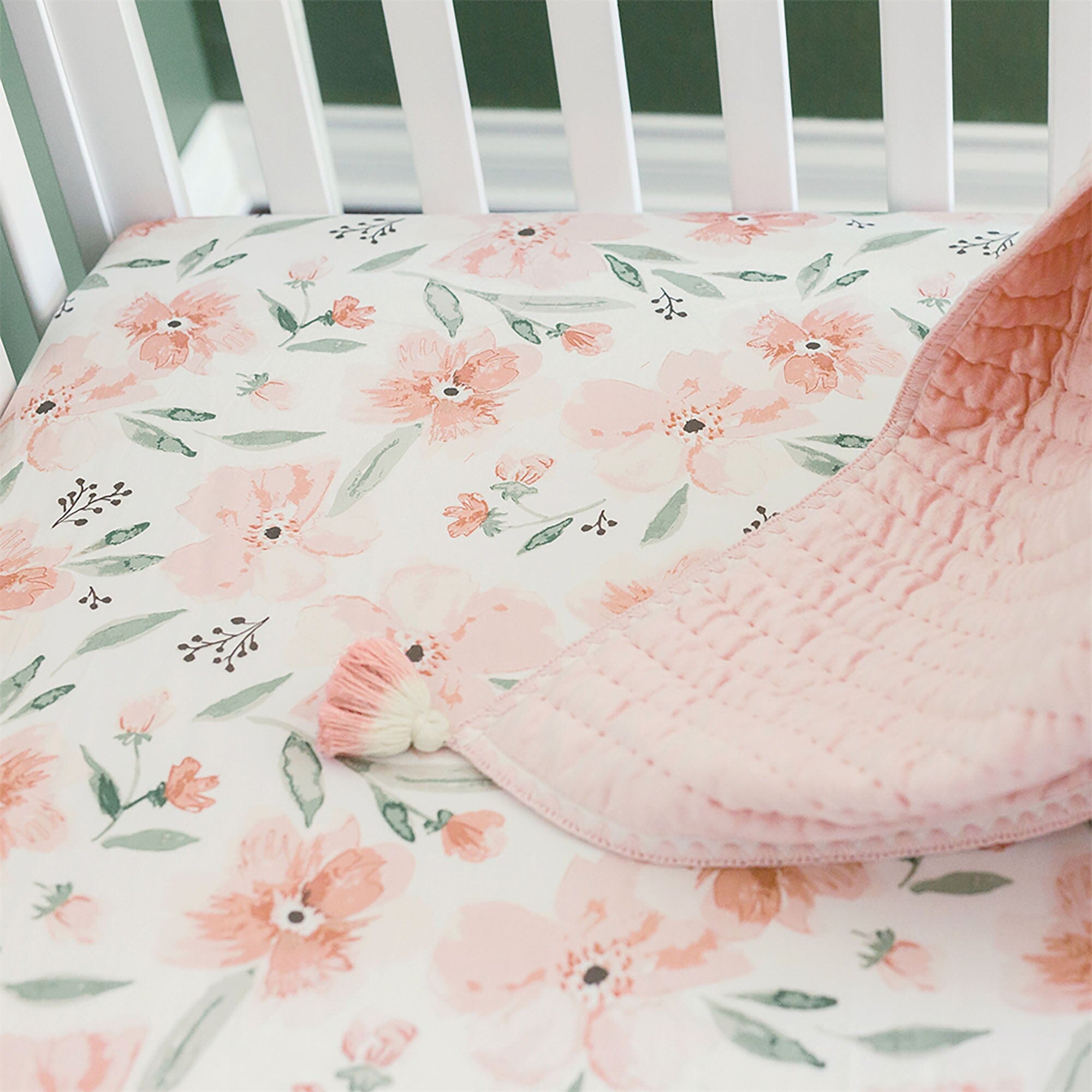 Crane Baby Crib Sheet