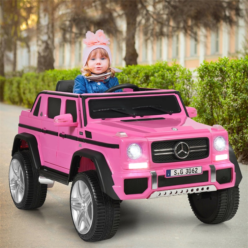 12V Mercedes-Benz Kids Electric Ride On Car Toy with Remote Control & Trunk 2 Motors