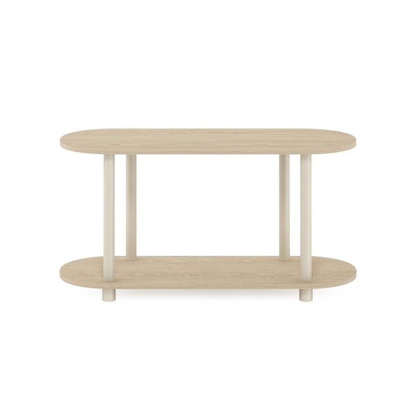 Furinno Turn-N-Tube No Tools Modern Oval Side Table