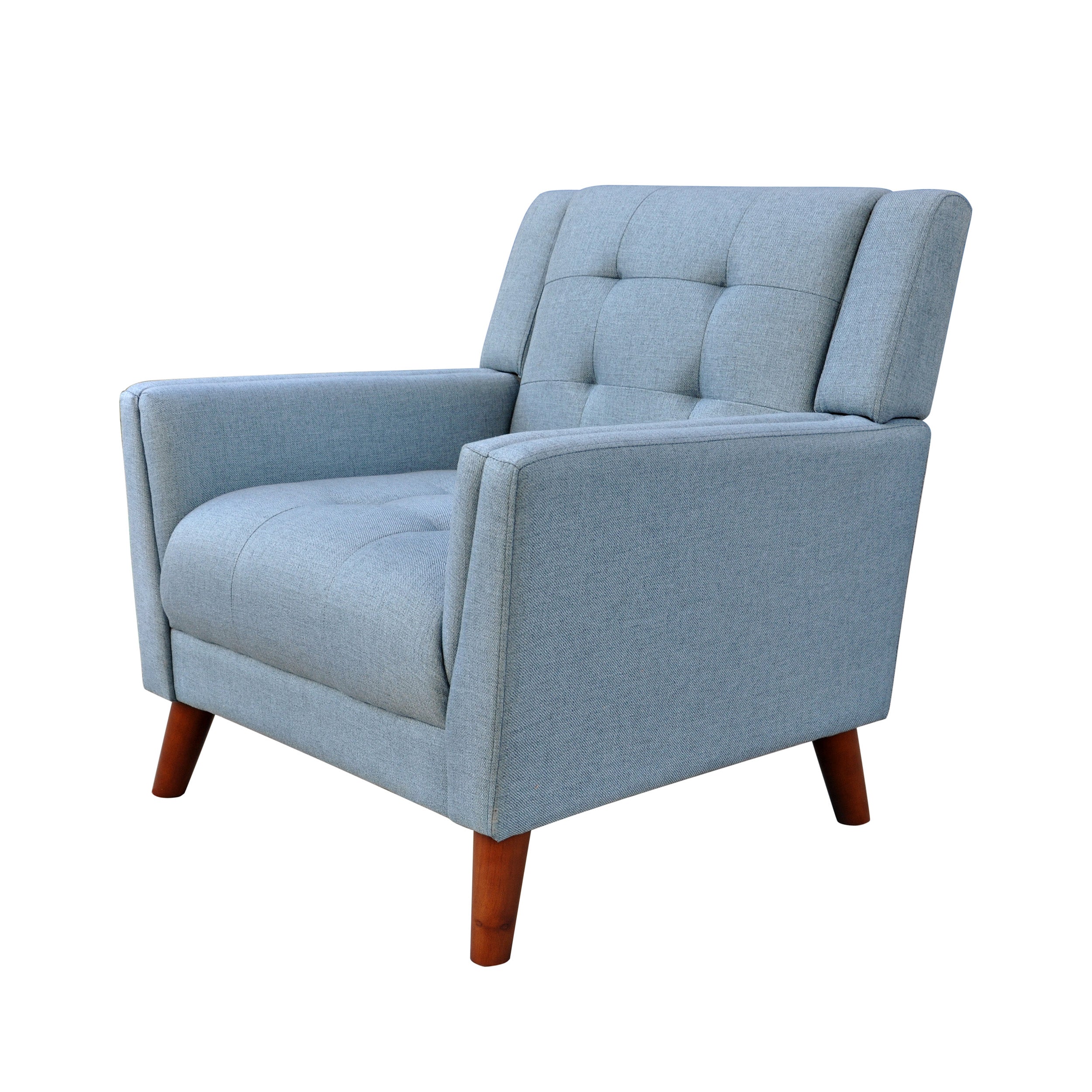 Anvith Mid Century Modern Fabric Arm Chair