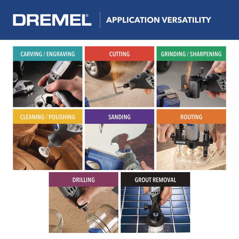 Dremel 3000 Series 1.2 Amp Variable Speed Corded Rotary Tool Kit with 25 Accessories and Carrying Case 3000-125H