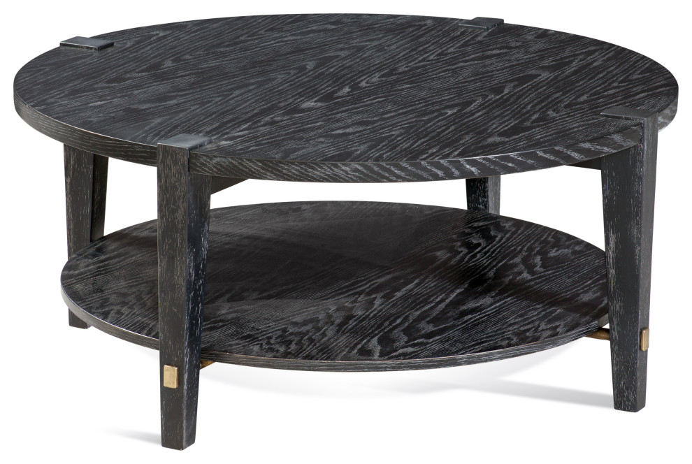 Whitfield Round Cocktail Table   Transitional   Coffee Tables   by BASSETT MIRROR CO.  Houzz