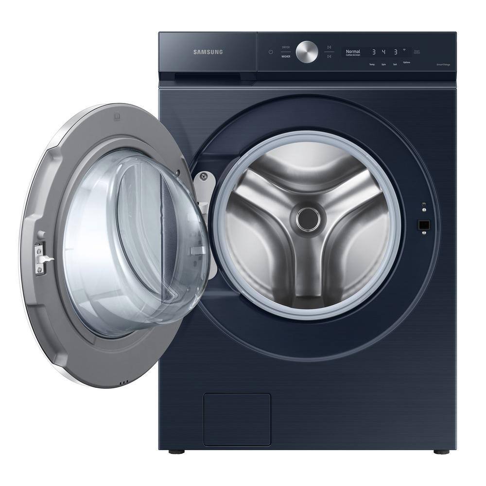  Bespoke 5.3 cu. ft. Ultra-Capacity Smart Front Load Washer in Brushed Navy with AI OptiWash and Auto Dispense WF53BB8900AD