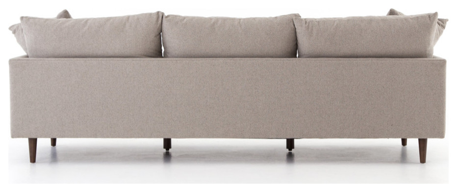 Asta Sofa  98 quot  Fedora Pewter   Midcentury   Sofas   by Four Hands  Houzz