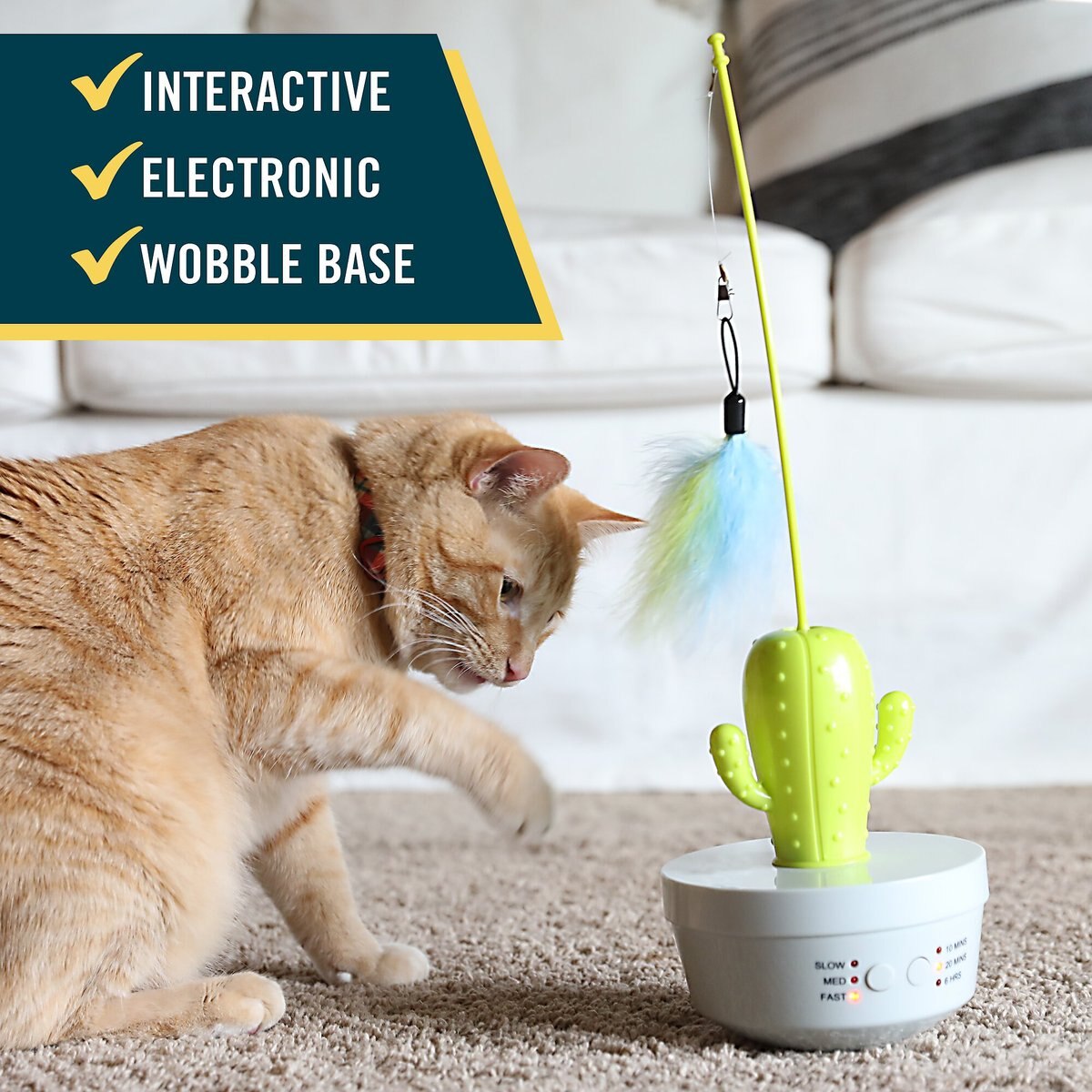 OurPets Cactus Wand Cat Toy