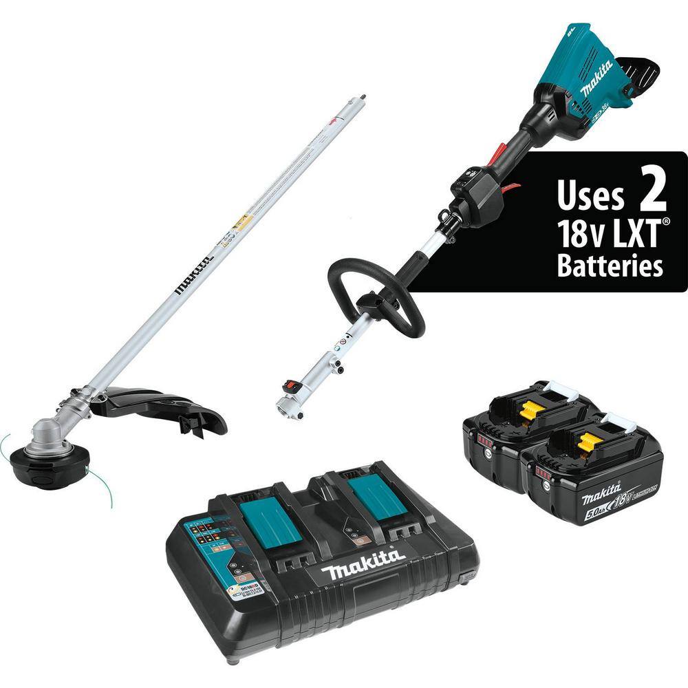 Makita 18V X2 (36V) LXT Brushless Couple Shaft Power Head Kit with Trimmer Attachment with Bonus Round Trimmer Line XUX01M5PTT03442