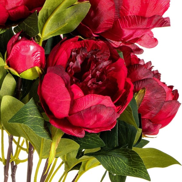 Vickerman 23 Red Peony Floral Bush