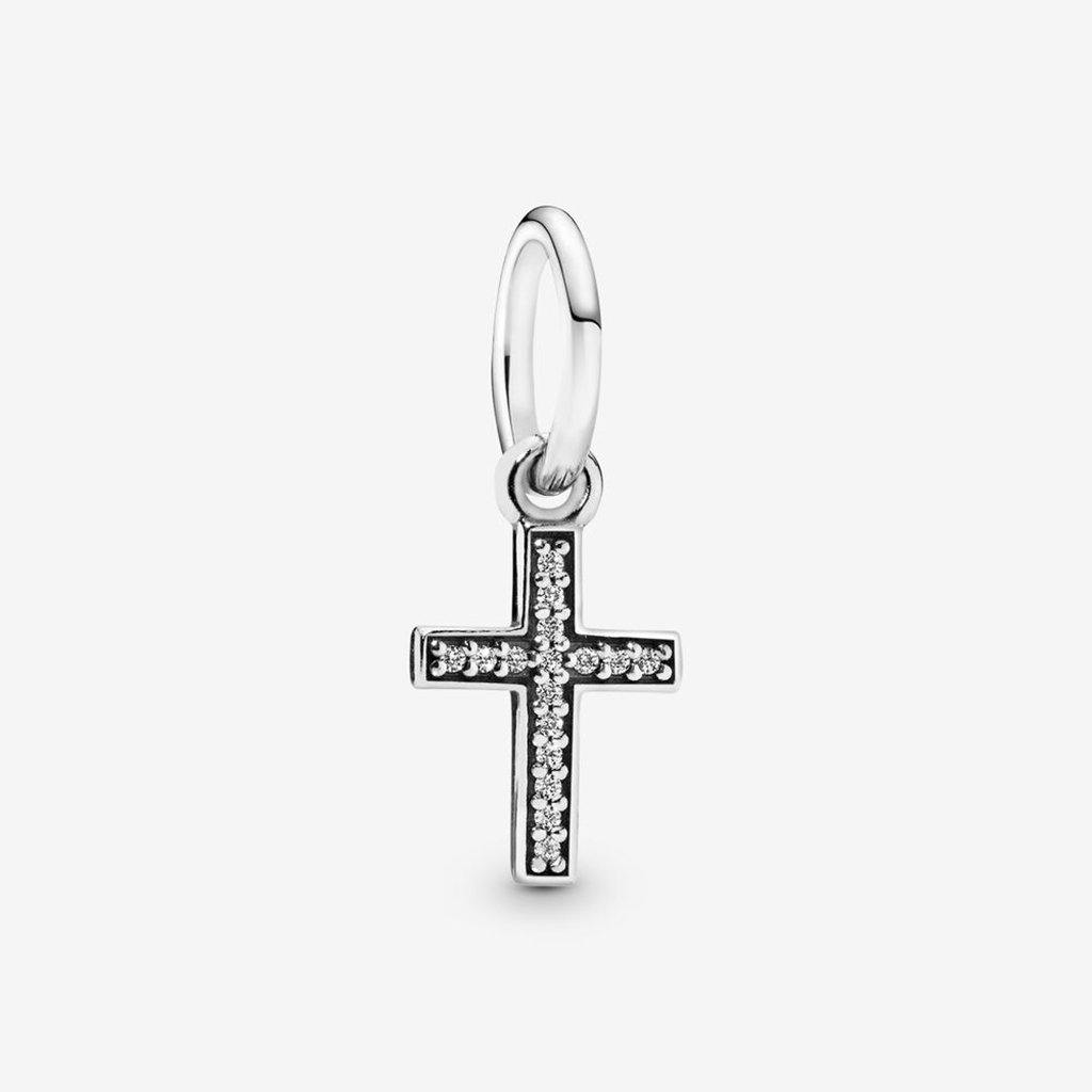 PANDORA  Sparkling Cross Dangle Charm