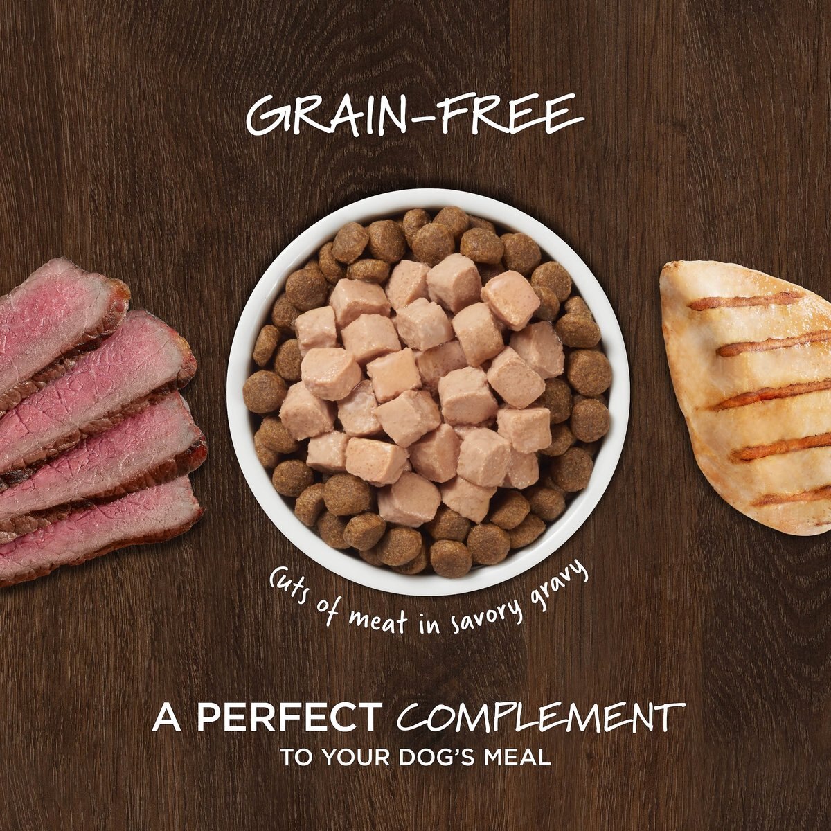 Instinct Healthy Cravings Grain-Free Cuts and Gravy Recipe Variety Pack Wet Dog Food Topper