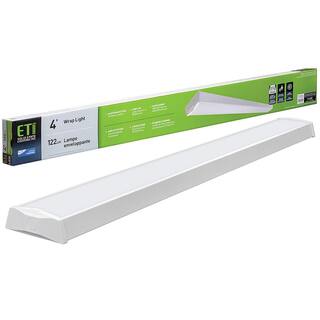 ETi 4 ft. 3600 Lumens Integrated LED White Wraparound Ceiling Light Flush Mount Multi-Volt 4000K Bright White 56513141