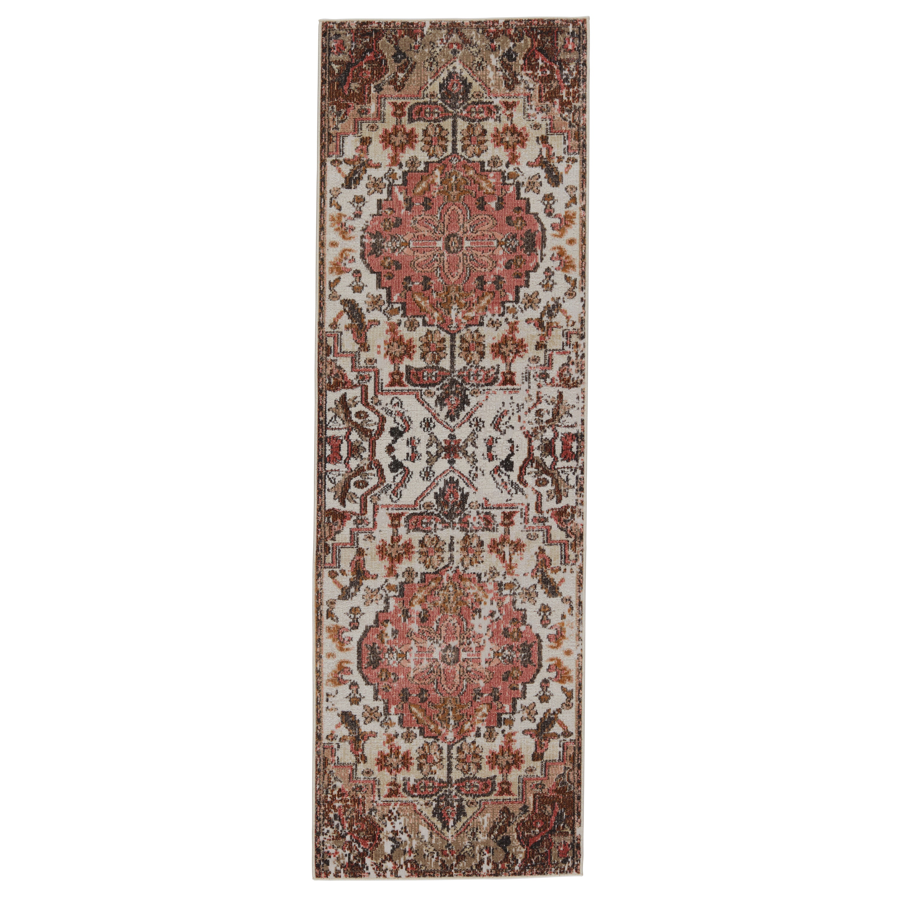 Swoon Diem Indoor/Outdoor Pink & Tan Rug