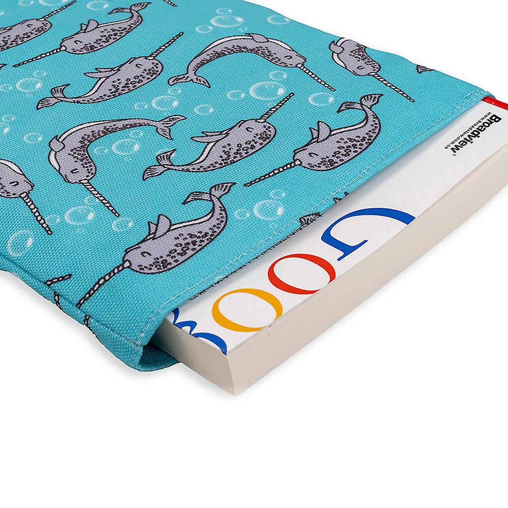 Book Sleeve Narwhal Book Cover Medium Book Sleeves Teen Gift (medium)