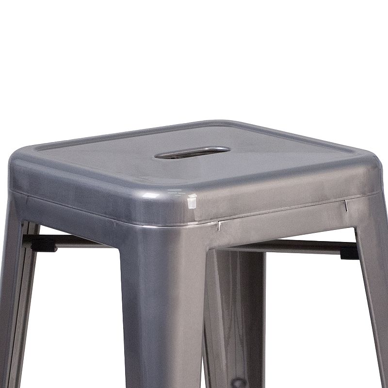 Flash Furniture 24-in. Backless Metal Counter-Height Stool