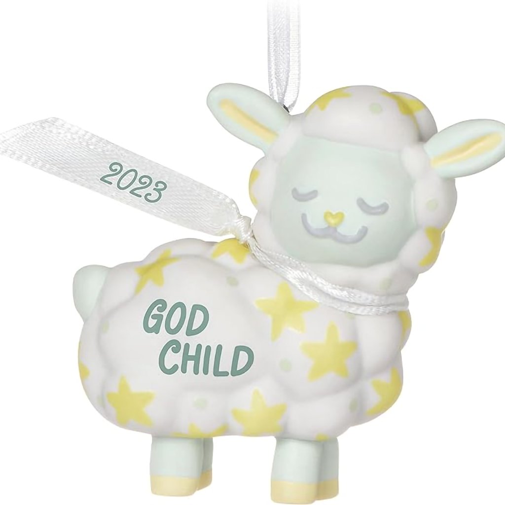 Hallmark  2023 Keepsake Ornament Godchild  Porcelain Godchild Gift